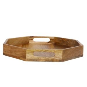 Mango Wood Eight Corner Serving Tray