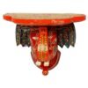 Multi Color hand Embossed  Elephant Face Wall Shelf