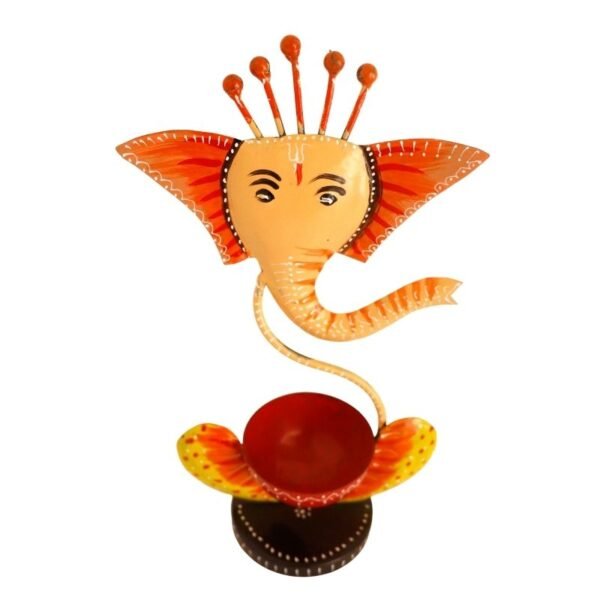 Iron Made Elephant Candle Holder