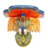 Multi Color hand Embossed  Elephant Face Wall Shelf