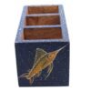 Mango Wood hand Painted  Knifes/ Spoon Holder