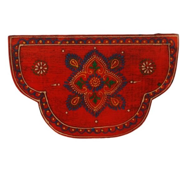 Multi Color hand Embossed  Elephant Face Wall Shelf
