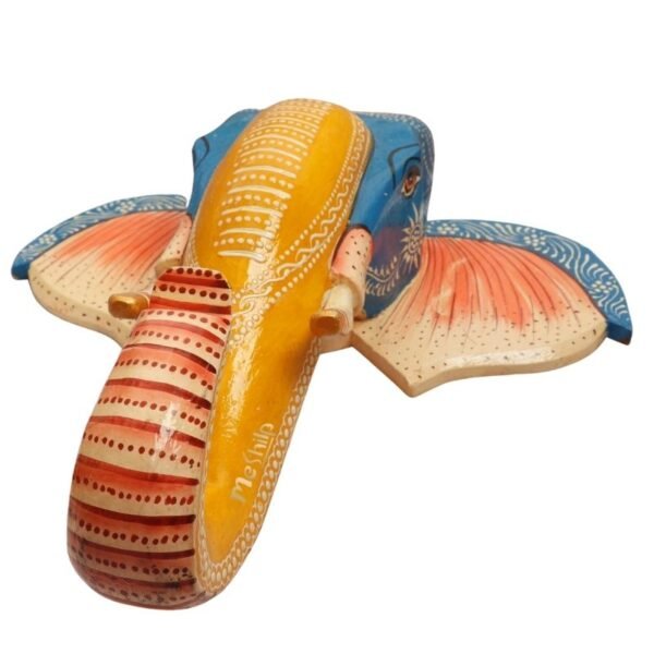 Multi Color Hand Embossed  Wall Hanging Elephant Face