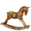 Wooden Decorative Hand Embossed & Painted Rocking Horse