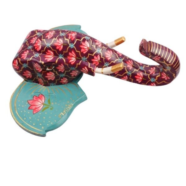 Multi Color Hand Embossed  Wall Hanging Elephant Face