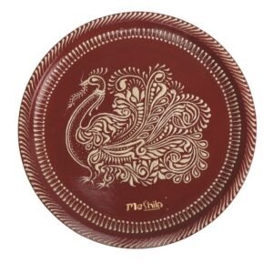 Wooden Decorative Hand Painting of Peacock