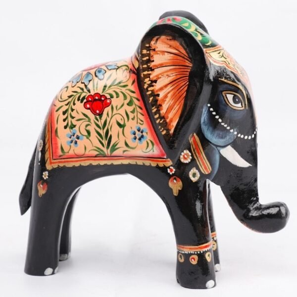 Wooden Decorative Hand  Painted Elephant