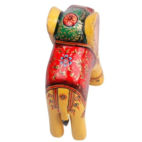 Wooden Decorative Hand  Painted Elephant