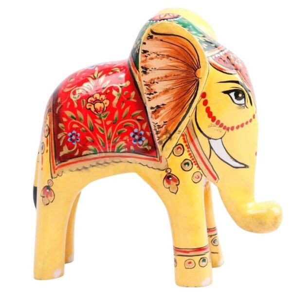 Wooden Decorative Hand  Painted Elephant