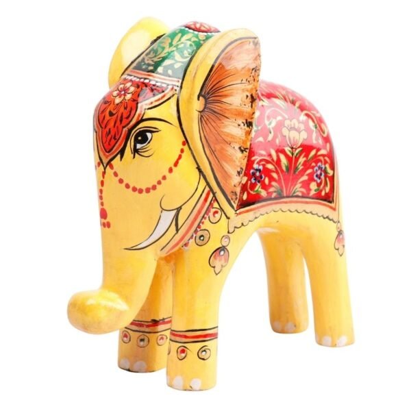 Wooden Decorative Hand  Painted Elephant