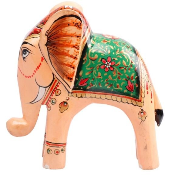 Wooden Decorative Hand  Painted Elephant