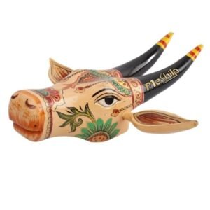 Wooden Cow head Wall Hanging