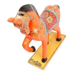 Meshilp Wooden Decorative Hand  Painted Horse