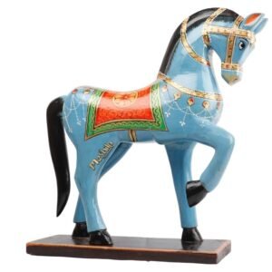 Meshilp Wooden Decorative Hand  Painted Horse
