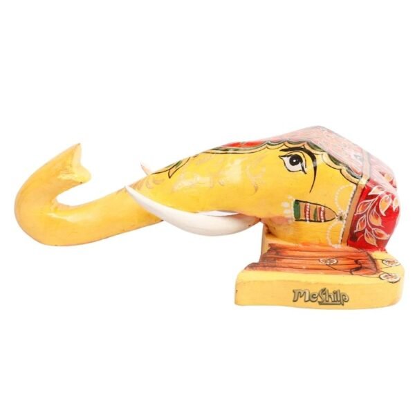 Multi Color Hand Embossed  Wall Hanging Elephant Face