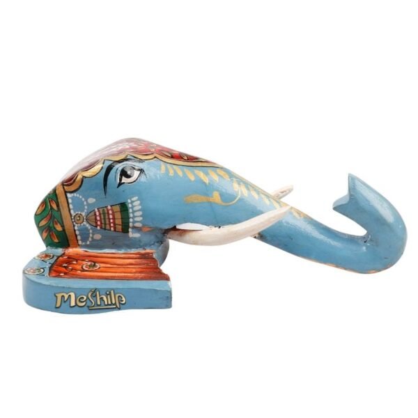 Color Hand Embossed  Wall Hanging Elephant Face