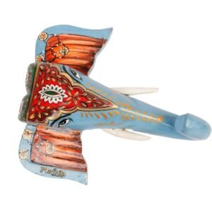 Color Hand Embossed  Wall Hanging Elephant Face