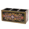 Mango Wood hand Painted  Knifes/ Spoon Holder