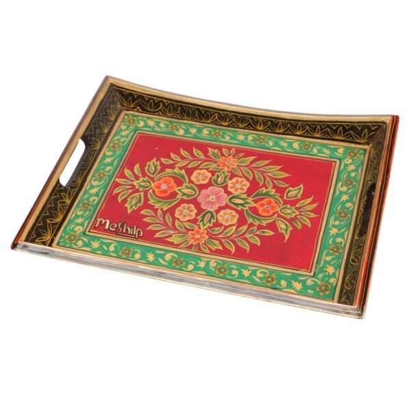 Meshilp Mango Wood four Corner Serving Tray