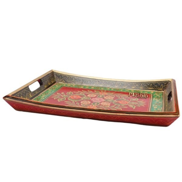 Meshilp Mango Wood four Corner Serving Tray