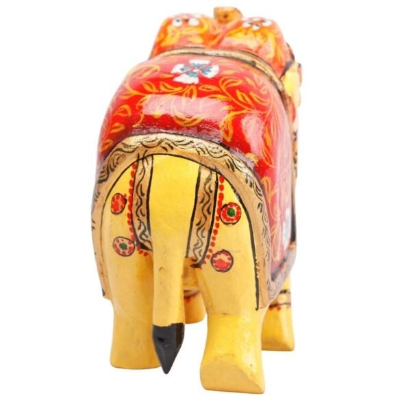 Wooden Decorative Hand  Painted Elephant