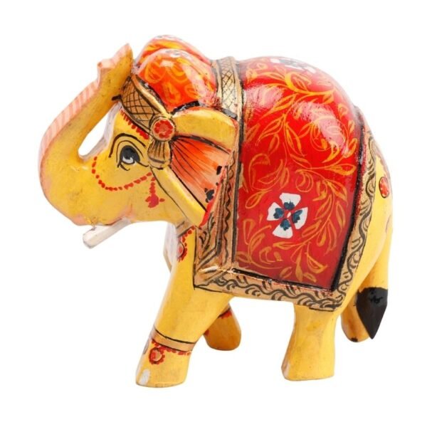 Wooden Decorative Hand  Painted Elephant