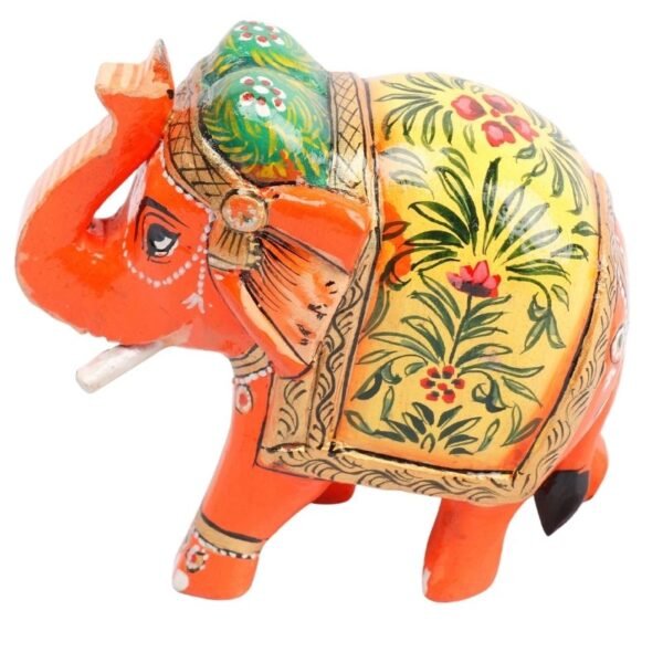 Wooden Decorative Hand  Painted Elephant