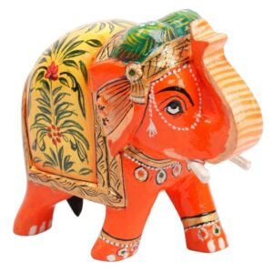 Wooden Decorative Hand  Painted Elephant