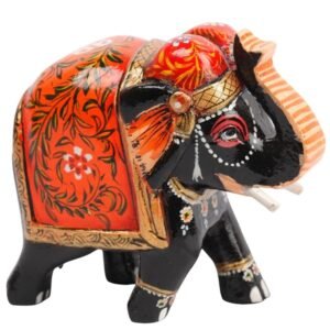 Wooden Decorative Hand  Painted Elephant