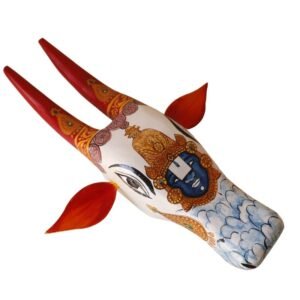 Wooden Cow head Wall Hanging