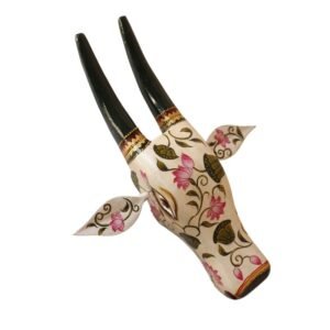 Wooden Cow head Wall Hanging