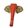 Multi Color Hand Embossed  Wall Hanging Elephant Face