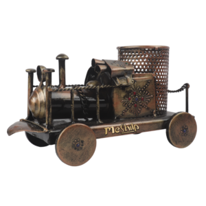 Decorative Handcrafted Antique Finish Engine Shape  Pen holder
