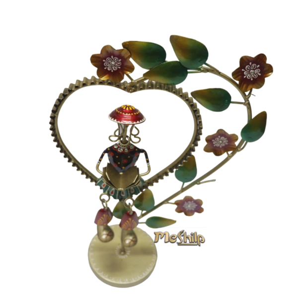 Iron Multi Color Decorative Leady Musician Show piece for home Decor